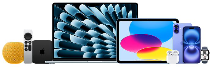 Multiple Apple products